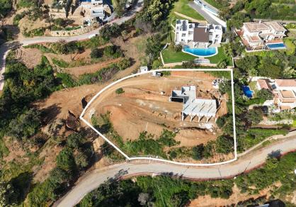 nouvelle villa en construction à vendre, La Mairena, Marbella vues mer, grande parcelle 24